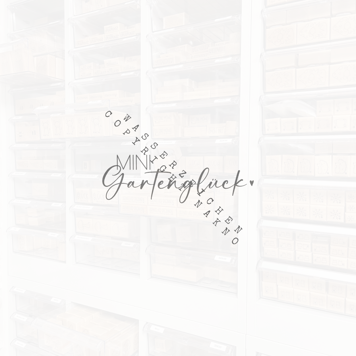 Textstempel „Mini Gartenglück“